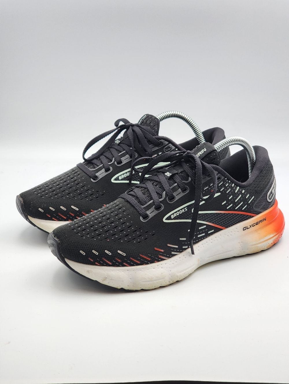 Brooks Glycerin 20 1203691B045 Black Running Shoes Sneakers Womens Size 9 B
